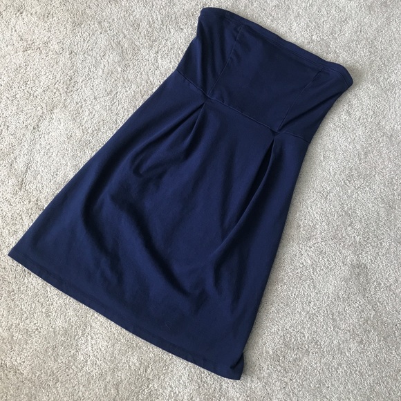 navy blue stretch dress
